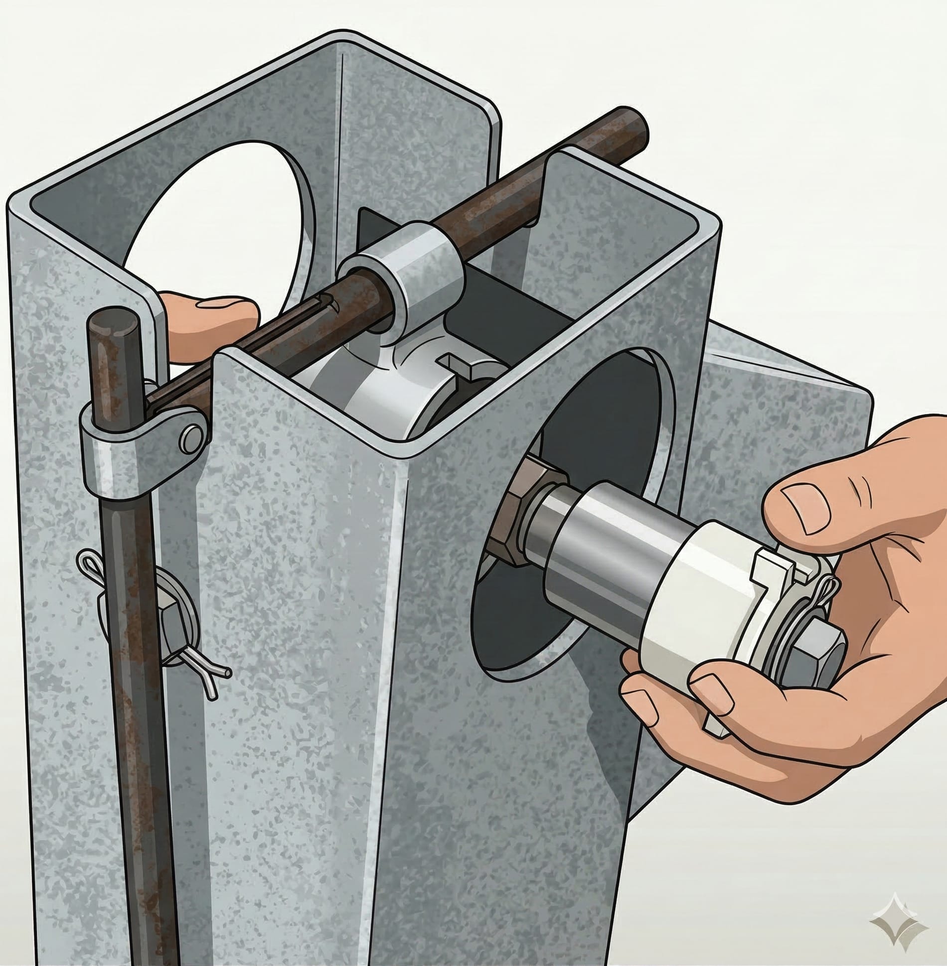 Remove Bushings / Rod Hanger Pin