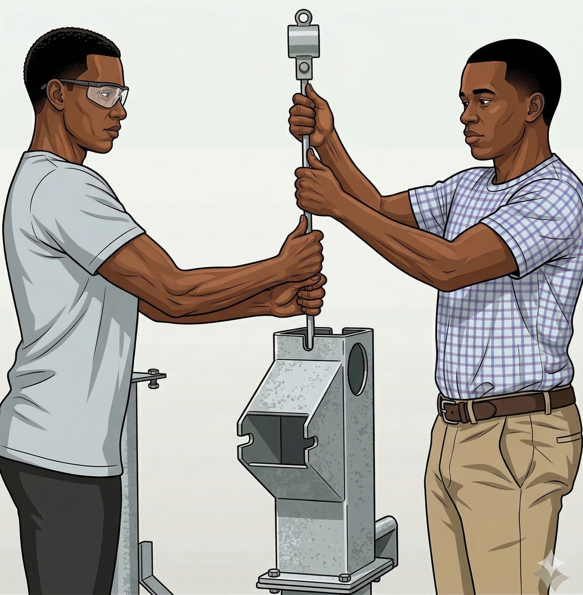 Lift Connecting Rod and Secure Next Rod